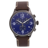 Tissot Chrono XL Blue Dial Brown Leather Strap Watch For Men - T116.617.36.047.00 Buy Now By Tissot