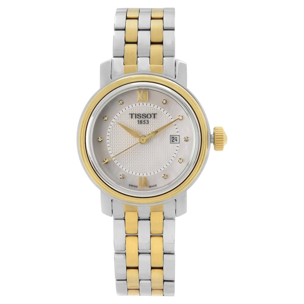 Tissot T Classic Bridgeport Automatic Mother of Pearl Dial Two Tone Steel Strap Watch for Women - T097.410.22.116.00 Buy Now By Tissot