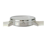 Calvin Klein Post Minimal Silver Dial White Leather Strap Watch for Men - K7621126 Buy Now By Calvin Klein