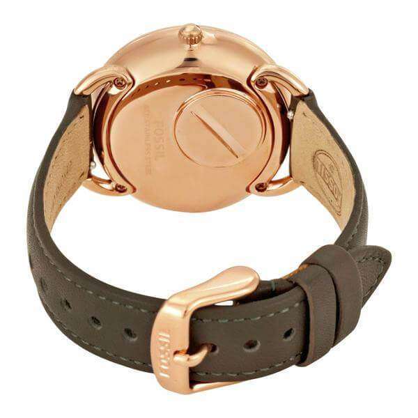 Fossil Tailor Grey Dial Grey Leather Strap Watch for Women - ES3913 Buy Now By Fossil