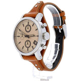 Fossil Original Boyfriend Sport Chronograph Beige Dial Brown Leather Strap Watch for Women - ES4046 Buy Now By Fossil