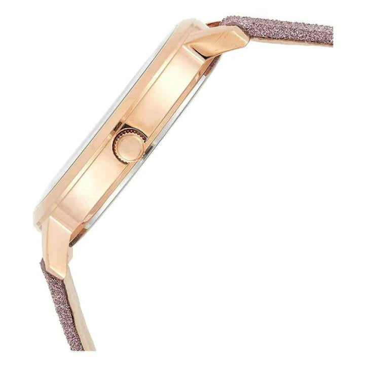 Guess Mariposa Pink Dial Pink Leather Strap Watch for Women - GW0008L2 Buy Now By Guess