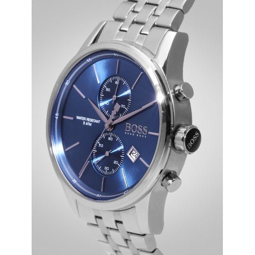 Hugo Boss Jet Blue Dial Silver Steel Strap Watch for Men - 1513384 Buy Now By Hugo Boss
