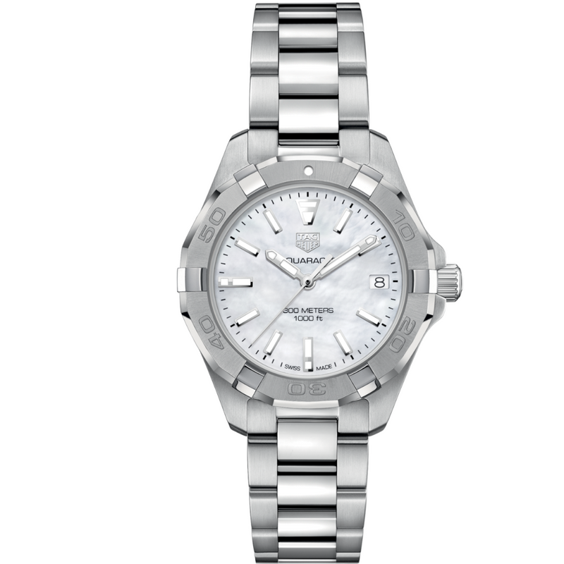 Tag Heuer Aquaracer White Mother of Pearl Dial Watch for Women - WBD1314.BA0740 Buy Now By Tag Heuer