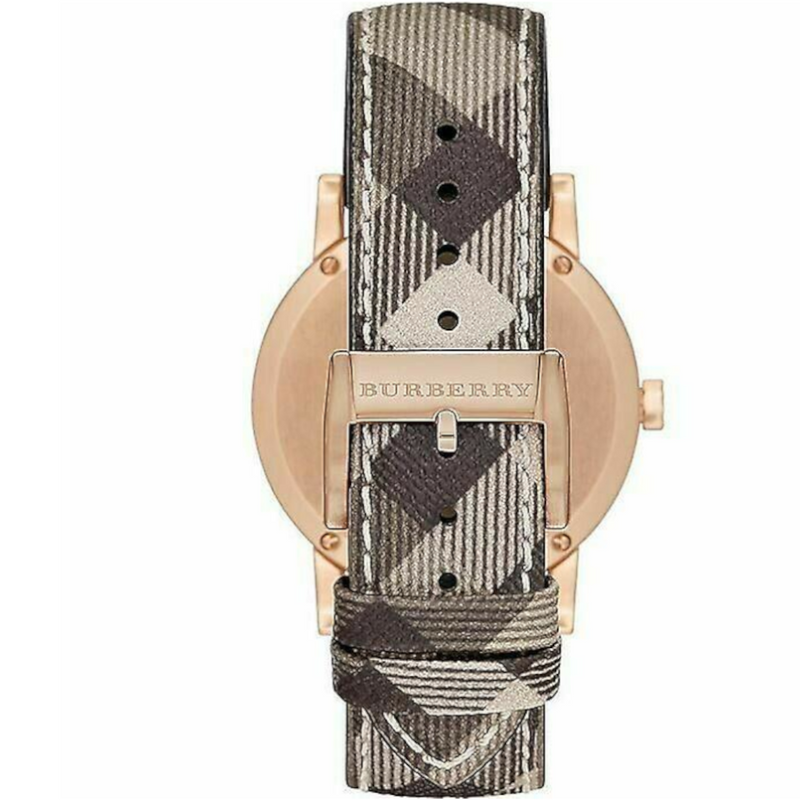 Burberry The City Rose Gold Dial Brown Leather Strap Watch for Women - BU9040 Buy Now By Burberry