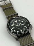 Seiko 5 Sport Automatic Black Dial Green Nylon Strap Watch For Men - SRPD65K4 Buy Now By Seiko