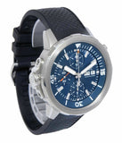 IWC Aquatimer Automatic Chronograph 44mm Blue Dial Black Rubber Strap Watch for Men - IW376805 Buy Now By IWC