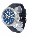 IWC Aquatimer Automatic Chronograph 44mm Blue Dial Black Rubber Strap Watch for Men - IW376805 Buy Now By IWC