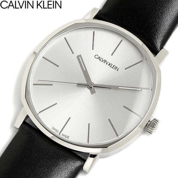 Calvin Klein Posh Silver Dial Black Leather Strap Watch for Men - K8Q311C6 Buy Now By Calvin Klein