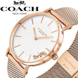 Coach Perry White Rose Gold Mesh Bracelet Watch for Women - 14503126 Buy Now By Coach