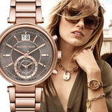Michael Kors Sawyer Rose Gold Dial Rose Gold Steel Strap Watch for Women - MK6226 Buy Now By Michael Kors