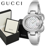 Gucci Guccissima Quartz Silver Dial Silver Steel Strap Watch For Women - YA134511 Buy Now By Gucci