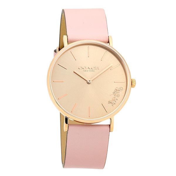 Coach Perry Rose Gold Dial Pink Leather Strap Watch for Women - 14503332-C Buy Now By Coach