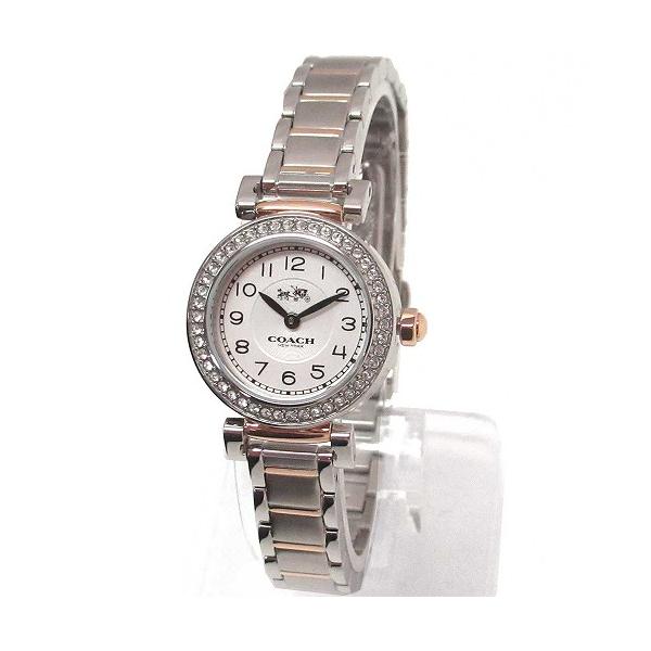 Coach Madison Crystals Silver Dial Two Tone Steel Strap Watch for Women - 14502404 Buy Now By Coach