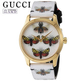 Gucci G Timeless Quartz White Dial White Leather Strap Watch For Women - YA1264109 Buy Now By Gucci