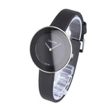 Calvin Klein Chic Black Dial Black Leather Strap Watch for Women - K7N23CB1 Buy Now By Calvin Klein