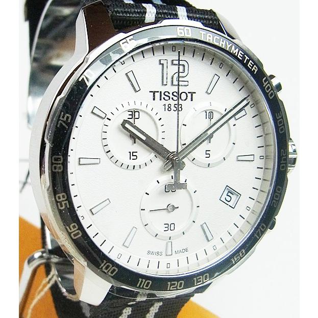 Tissot Quickster Chronograph NBA San Antonio Spurs Edition White Dial Two Tone NATO Strap Watch for Men - T095.417.17.037.07 Buy Now By Tissot