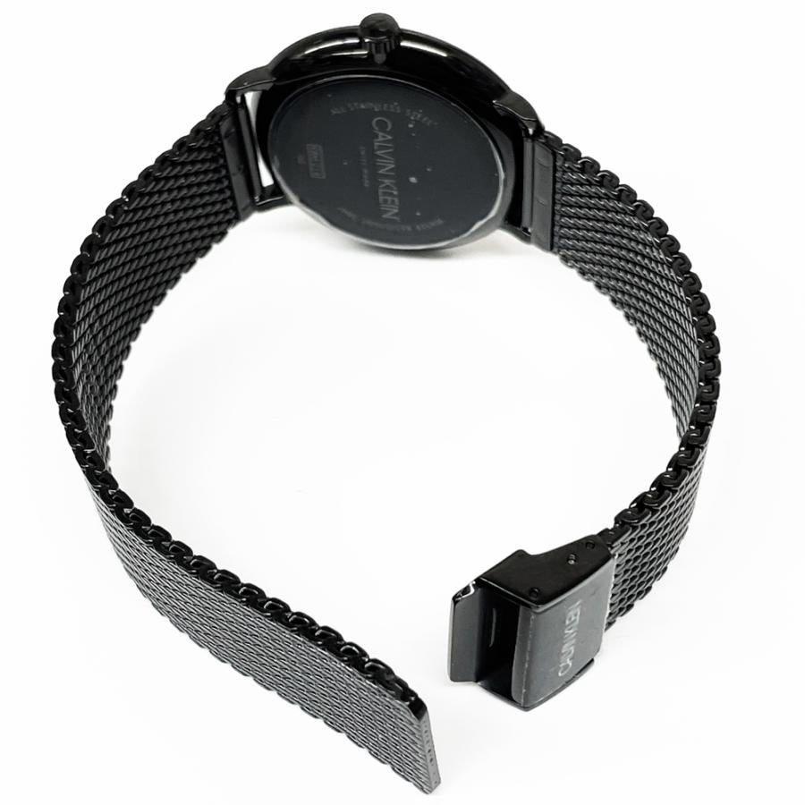 Calvin Klein High Noon Quartz Black Dial Black Mesh Bracelet Watch for Men - K8M21421 Buy Now By Calvin Klein