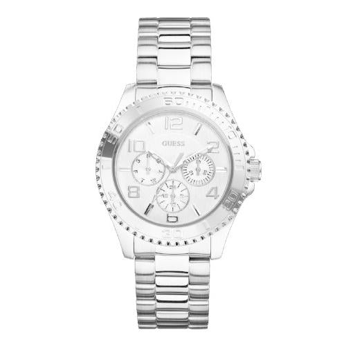 Guess BFF Multifunction Silver Dial Silver Steel Strap Watch for Women - W0231L1 Buy Now By Guess