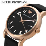 Emporio Armani Luigi Quartz Black Dial Black Rubber Strap Watch For Men - AR11097 Buy Now By Emporio Armani