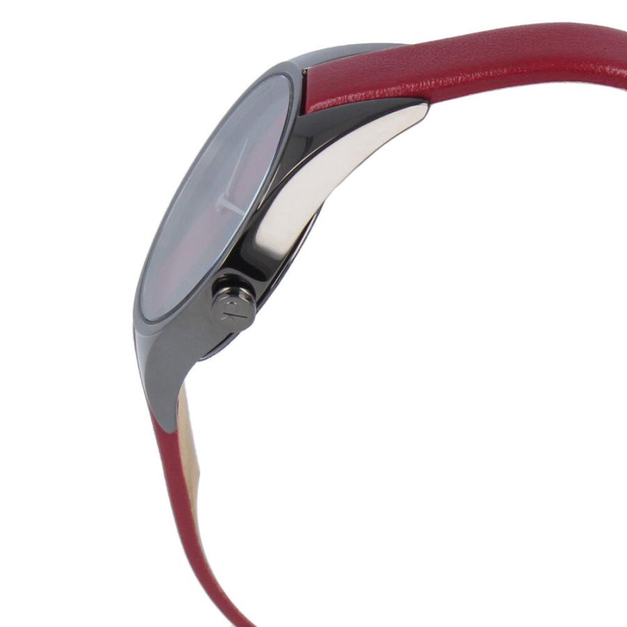 Calvin Klein Rebel Red Black Dial Red Leather Strap Watch for Women - K8P237U1 Buy Now By Calvin Klein