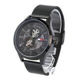 Tommy Hilfiger Spencer Skeleton Black Dial Black Mesh Bracelet Watch for Men - 1791644 Buy Now By Tommy Hilfiger