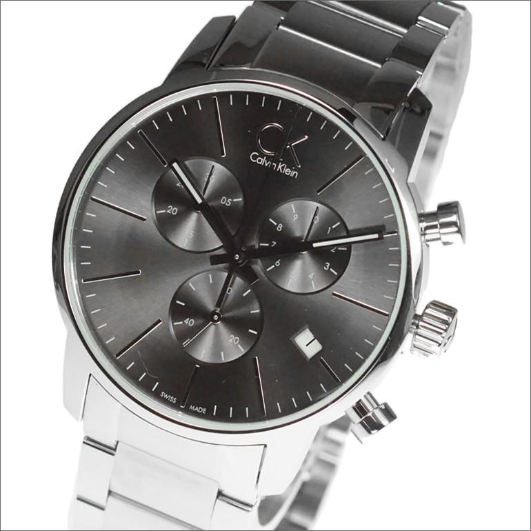Calvin Klein City Chronograph Black Dial Silver Steel Strap Watch for Men - K2G27143 Buy Now By Calvin Klein