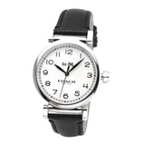 Coach Madison White Dial Black Leather Strap Watch for Women - 14502406 Buy Now By Coach