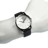 Calvin Klein City White Dial Black Leather Strap Watch for Men - K2G2G1CD Buy Now By Calvin Klein