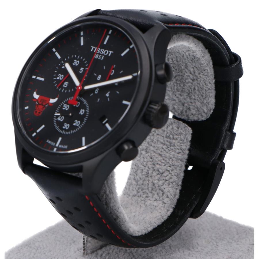 Tissot T Sport Chrono XL NBA Teams Special Chicago Bulls Edition Black Dial Black Leather Strap Watch for Men - T116.617.36.051.00 Buy Now By Tissot