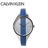 Calvin Klein Rebel Blue Silver Dial Blue Leather Strap Watch for Women - K8P231V6 Buy Now By Calvin Klein