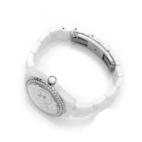 Chanel J12 Quartz Diamonds White Dial White Steel Strap Watch for Women - J12 H6418 Buy Now By Chanel