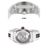 Gucci Sync Quartz White Dial White Rubber Strap Unisex Watch - YA137302 Buy Now By Gucci
