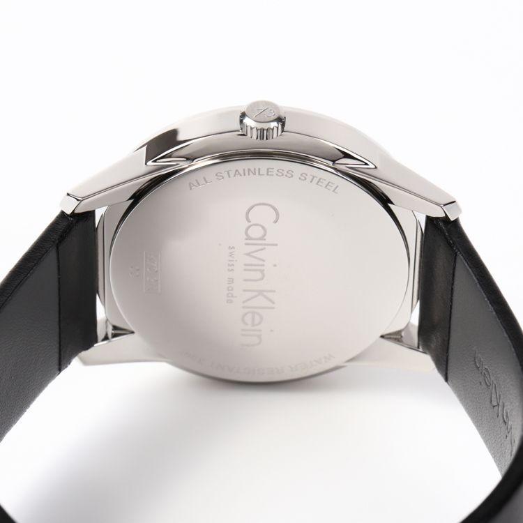 Calvin Klein Steady Black Dial Black Leather Strap Watch for Women - K7Q211C1 Buy Now By Calvin Klein