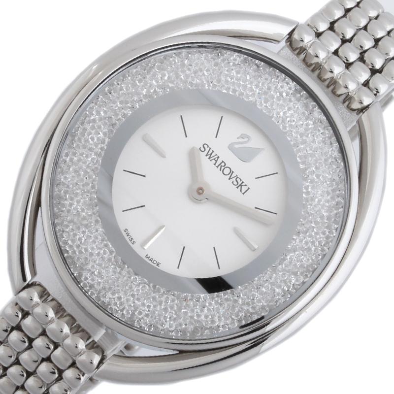 Swarovski Crystalline Aura Silver Dial Silver Steel Strap Watch for Women - 5519462 Buy Now By Swarovski