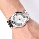 Emporio Armani Classic Quartz Silver Dial Two Tone Steel Strap Watch For Men - AR1824 Buy Now By Emporio Armani
