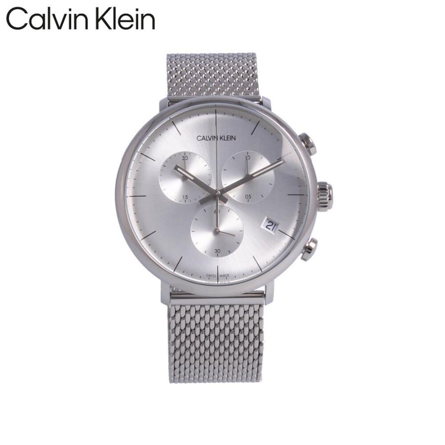 Calvin Klein High Noon Silver Dial Silver Mesh Bracelet Watch for Men - K8M27126 Buy Now By Calvin Klein