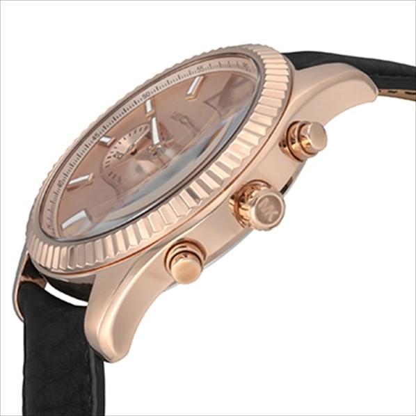 Michael Kors Lexington Chronograph Rose Gold Dial Black Leather Strap Watch For Men - MK8516 Buy Now By Michael Kors