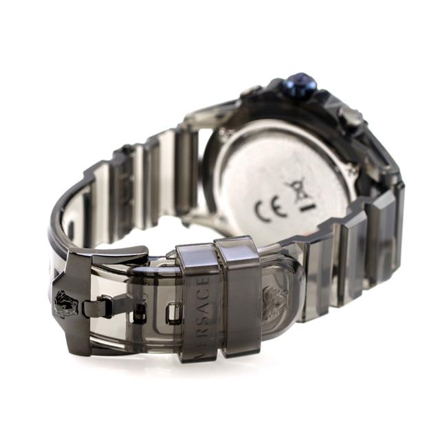 Versace icon Active Chronograph Black Dial Black Silicone Strap Watch For Men - VEZ700622 Buy Now By Versace