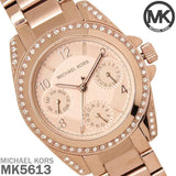 Michael Kors Blair Rose Gold Dial Rose Gold Steel Strap Watch for Women - MK5613 Buy Now By Michael Kors