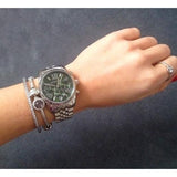 Michael Kors Lexington Quartz Green Dial Silver Steel Strap Watch For Women - MK6222 Buy Now By Michael Kors