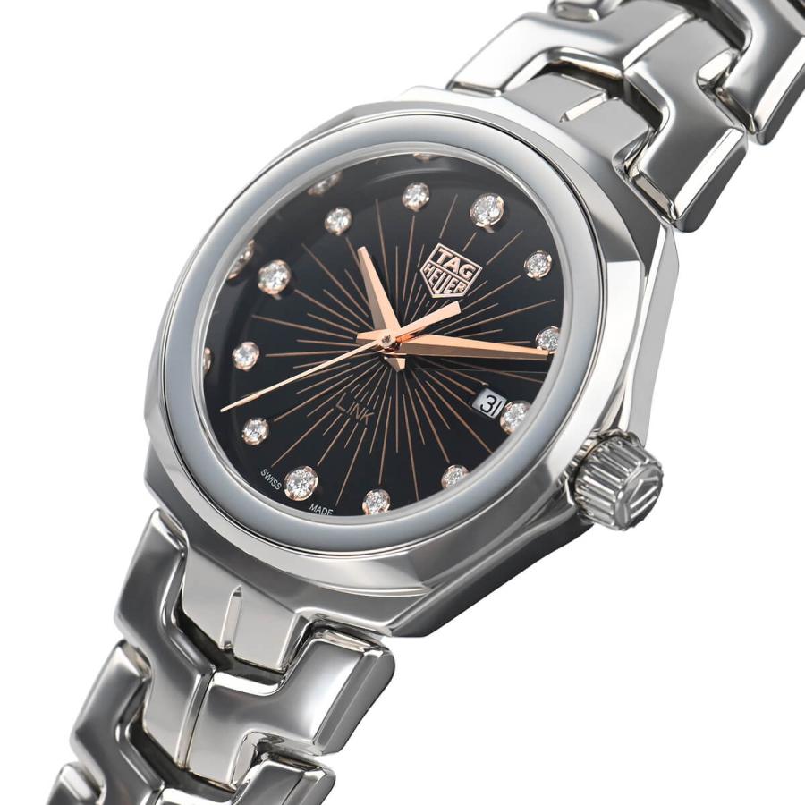 Tag Heuer Link Quartz Black Dial Silver Steel Strap Watch for Women - WBC131F.BA0649 Buy Now By Tag Heuer