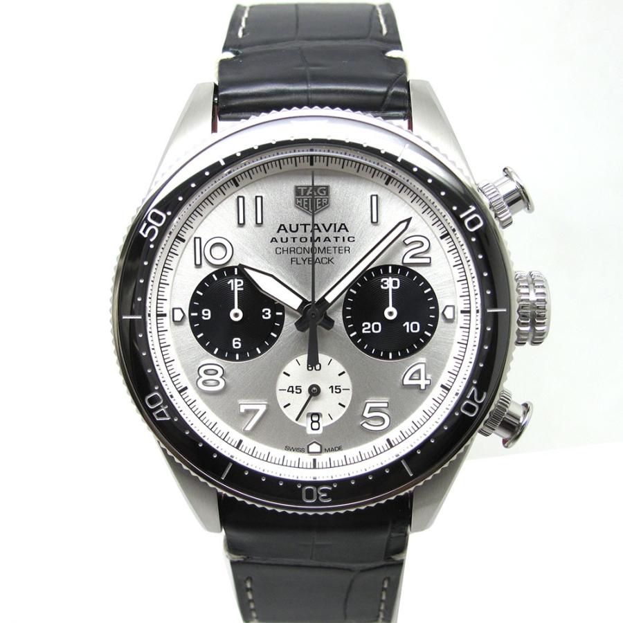 Tag Heuer Autavia Chronometer Flyback Chronograph Silver Dial Black Leather Strap Watch for Men - CBE511B.FC8279 Buy Now By Tag Heuer