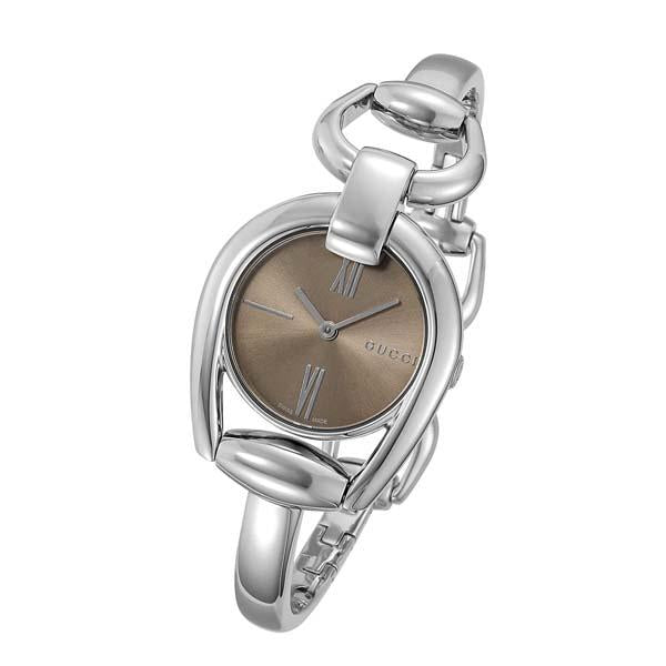 Gucci Horsebit Collection Quartz Brown Dial Silver Steel Strap Watch For Women - YA139501 Buy Now By Gucci