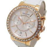 Swarovski Citra Sphere Chrono White Dial White Leather Strap Watch for Women - 5080602 Buy Now By Swarovski