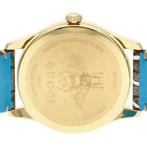 Gucci G Timeless Disney Donald Duck Brown Dial Brown Leather Strap Watch For Women - YA1264167 Buy Now By Gucci