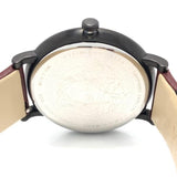 Versace V-Circle Manifesto Black Dial Maroon Leather Strap Watch for Men - VBQ040017 Buy Now By Versace