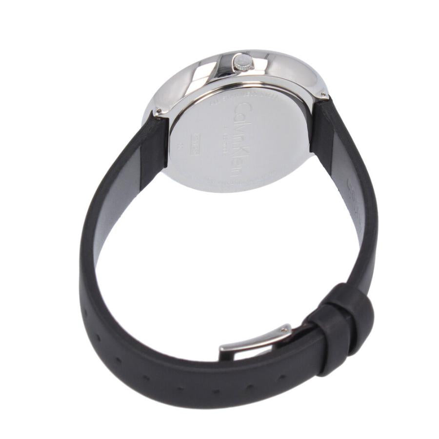 Calvin Klein Chic Black Dial Black Leather Strap Watch for Women - K7N23CB1 Buy Now By Calvin Klein