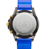 Versace Icon Active Chronograph Black Dial Blue Rubber Strap Watch For Men VEZ700521 Buy Now By Versace