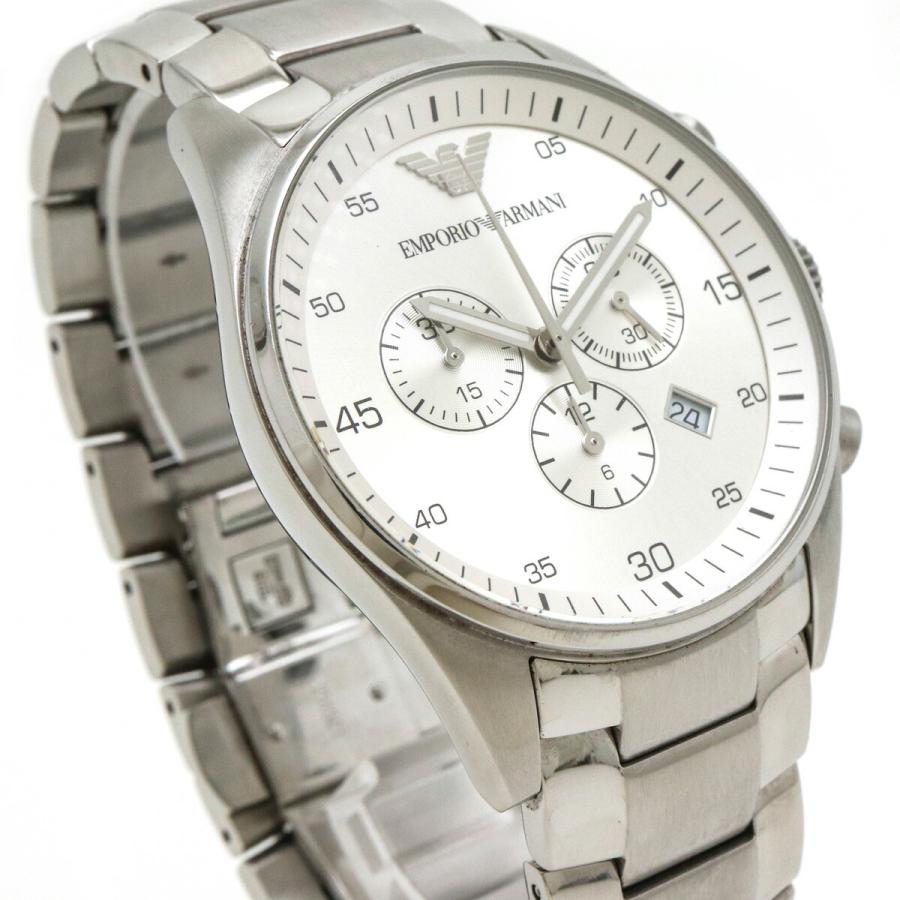 Emporio Armani Sportivo Chronograph Silver Dial Silver Steel Strap Watch For Men - AR5963 Buy Now By Emporio Armani